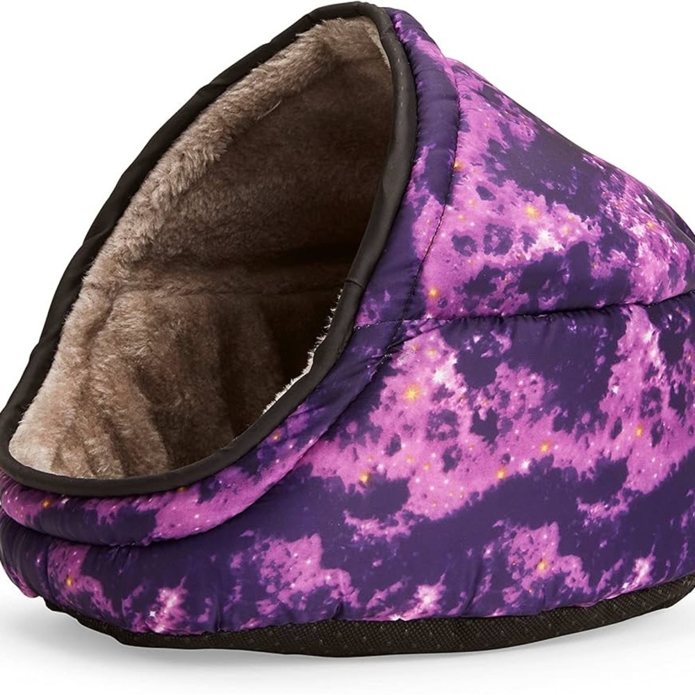 EveryYay Snooze Fest Galaxy-Print Cuddle Cup Ferret Bed 11" L X 8.5" W X 9" H